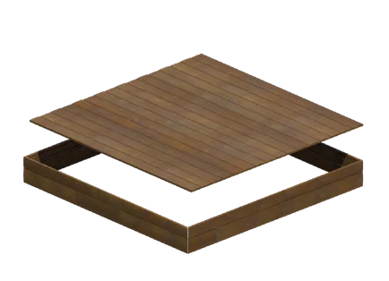 Verkleidung eines WaluDeck FLAT
