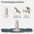 Pool Wandbürste 45cm mit Aluminiumgriff – Produktansicht 3
