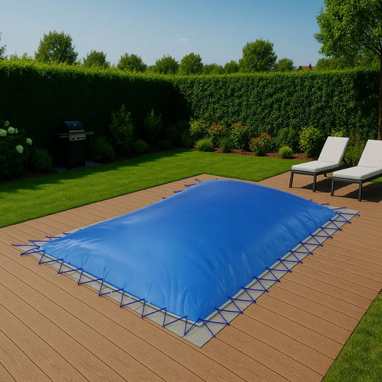 Aufblasbare Poolabdeckung für Rechteckpool