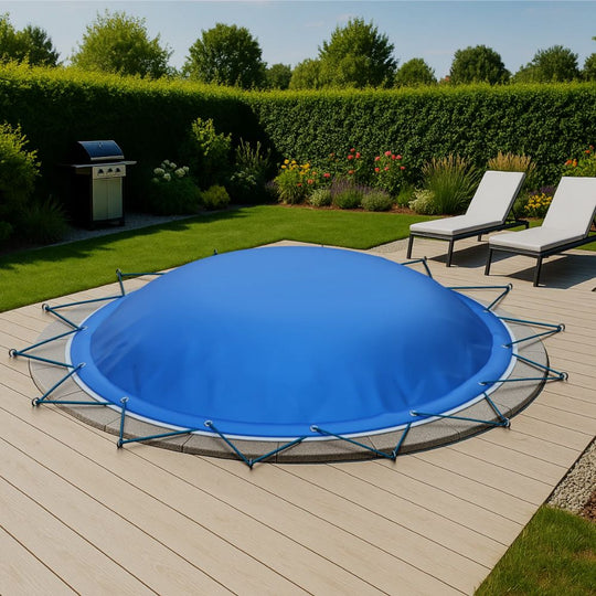 Aufblasbare Poolabdeckung für Rundpools