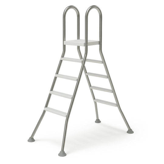 Aufstellbeckenleiter V2A - 4-stufig für Aufstellpools 1,20m oder 1,35m | Astralpool