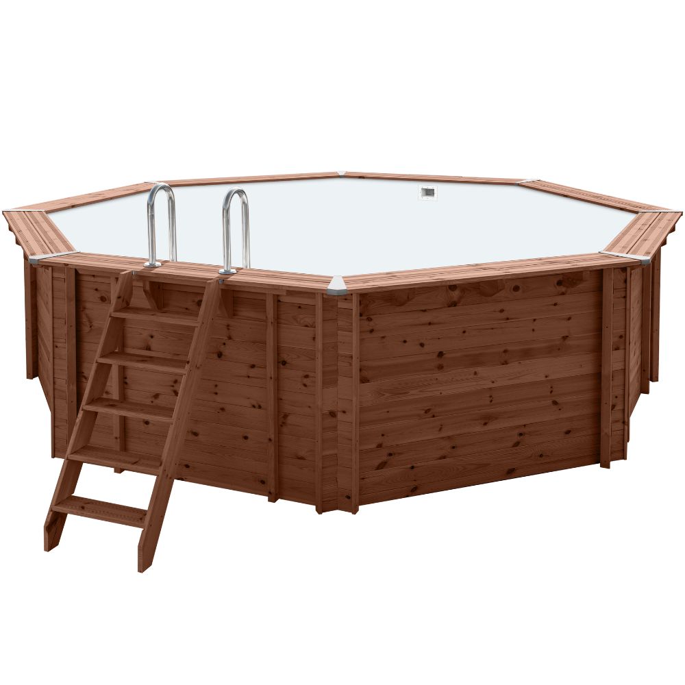 Holzpool Sumatra Pro-Line achteckig-rund - Basic Set 5,30 x 1,38m – Produktansicht 4