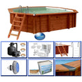 Holzpool Sumatra Pro-Line achteckig-rund - Basic Set 5,30 x 1,38m – Produktansicht 2