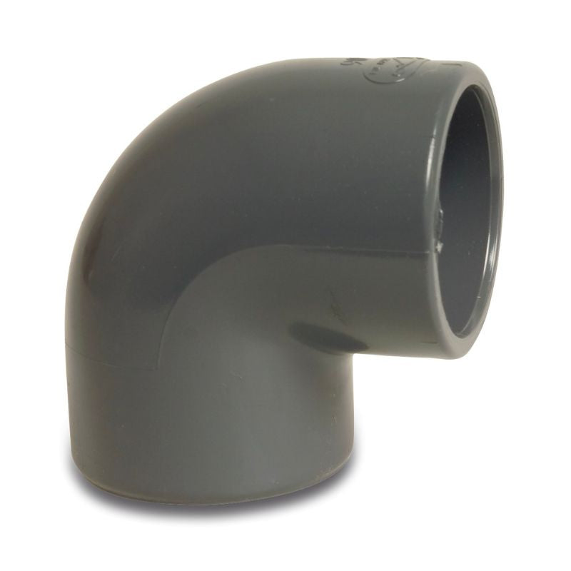 PVC Pool - Winkel 90° grau 50mm