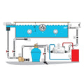 Pahlen Pool Wärmetauscher Aqua MEX F.E Titan - 40KW – Schema der Anschlussmöglichkeiten