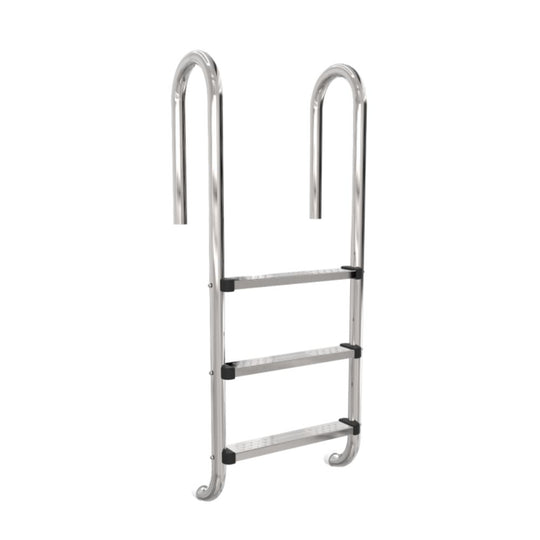 Poolleiter Basic enger Holm 3-stufig V2A Edelstahl