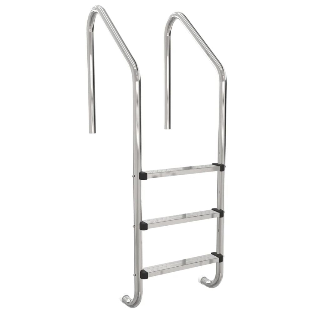 Poolleiter Basic weiter Holm 3-stufig V2A Edelstahl