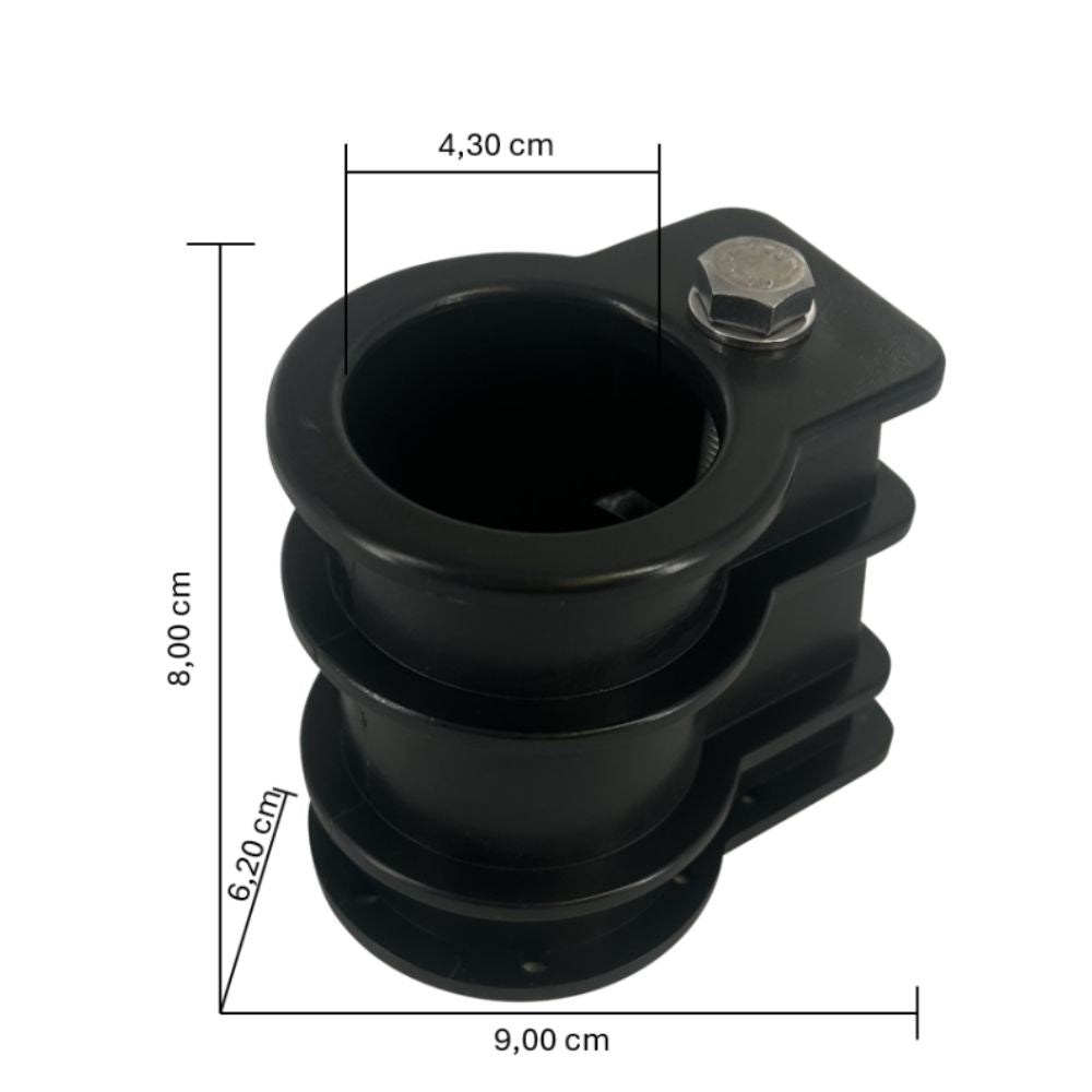 Leitereinbauhülse für Poolleiter - 43mm Holmdurchmesser