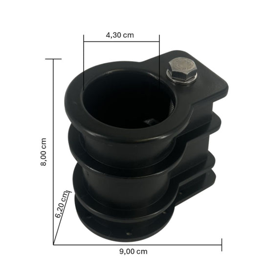 Leitereinbauhülse für Poolleiter - 43mm Holmdurchmesser