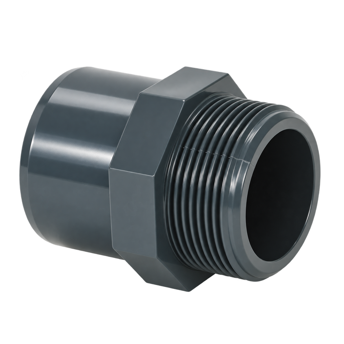 PVC-Gewindeadapter PN10 – Klebemuffe × Außengewinde