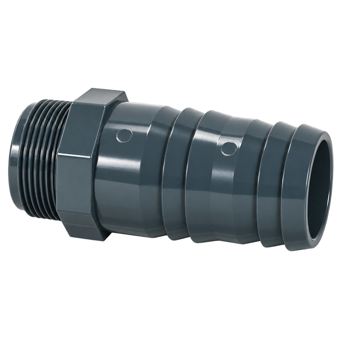 PVC-Schlauchtülle – 1½″ Außengewinde × 38 mm Schlauch