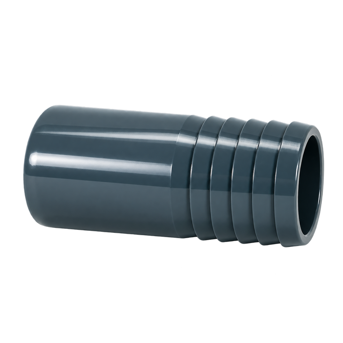 PVC-Schlauchtülle – 50 mm Klebestutzen × 38 mm Schlauch