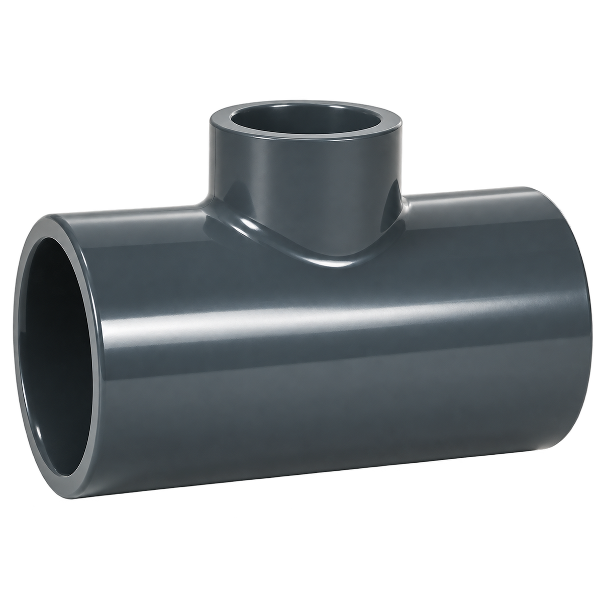 PVC-T-Stück reduziert – 63 × 50 × 63 mm – Produktdarstellung