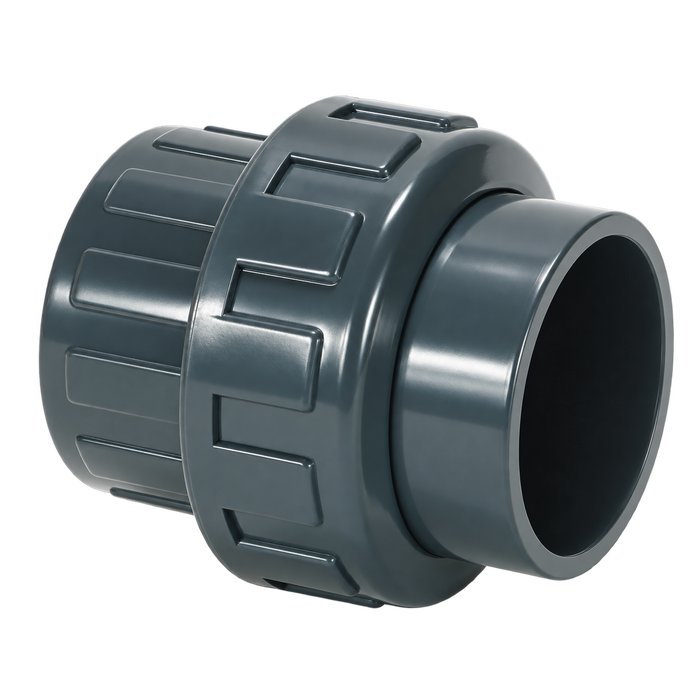 PVC-Verschraubung – Klebemuffe × Klebemuffe