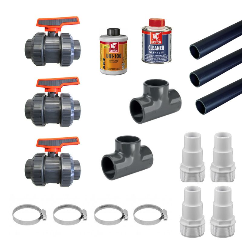 Wärmepumpen Anschluss-Set für PVC-Verrohrung 50 mm 