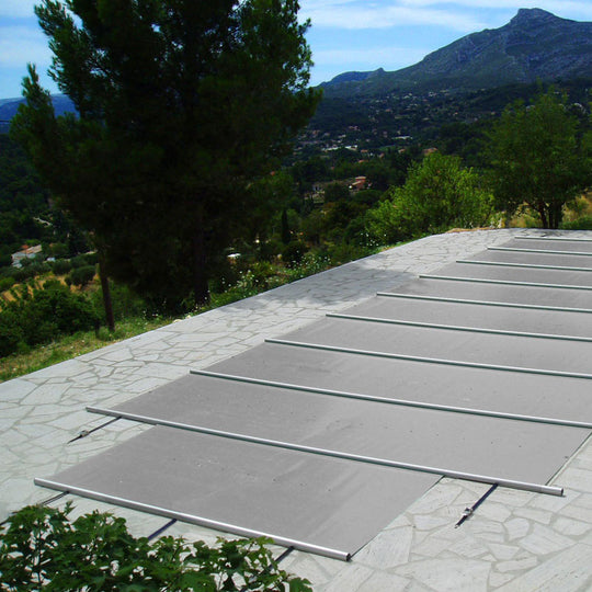 Pool Sicherheitsabdeckung Überlaufbecken (20cm Rinne)